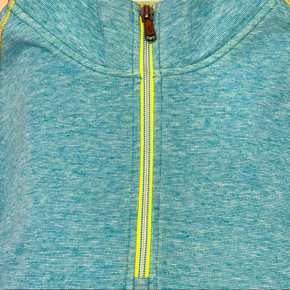 ROBERT GRAHAM ‘ABDUL’ 1/4 ZIP LONG SLEEVE KNIT - MINT COLOR - CLASSIC FIT - Picture 7 of 10